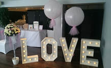 Decorative Details Wedding and Event Decoration Hire Gloucestershire Giant Light Up Love Letter Hire
