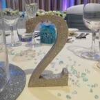 Decorative Details Wedding and Event Decoration Hire Gloucestershire Glitter Table Names and Numbers