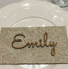 Decorative Details Wedding and Event Decoration Hire Gloucestershire Rustic Wooden Guest Place Name Cards