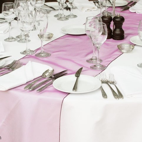 Decorative Details Wedding and Event Decoration Hire Gloucestershire Organza Table Runners
